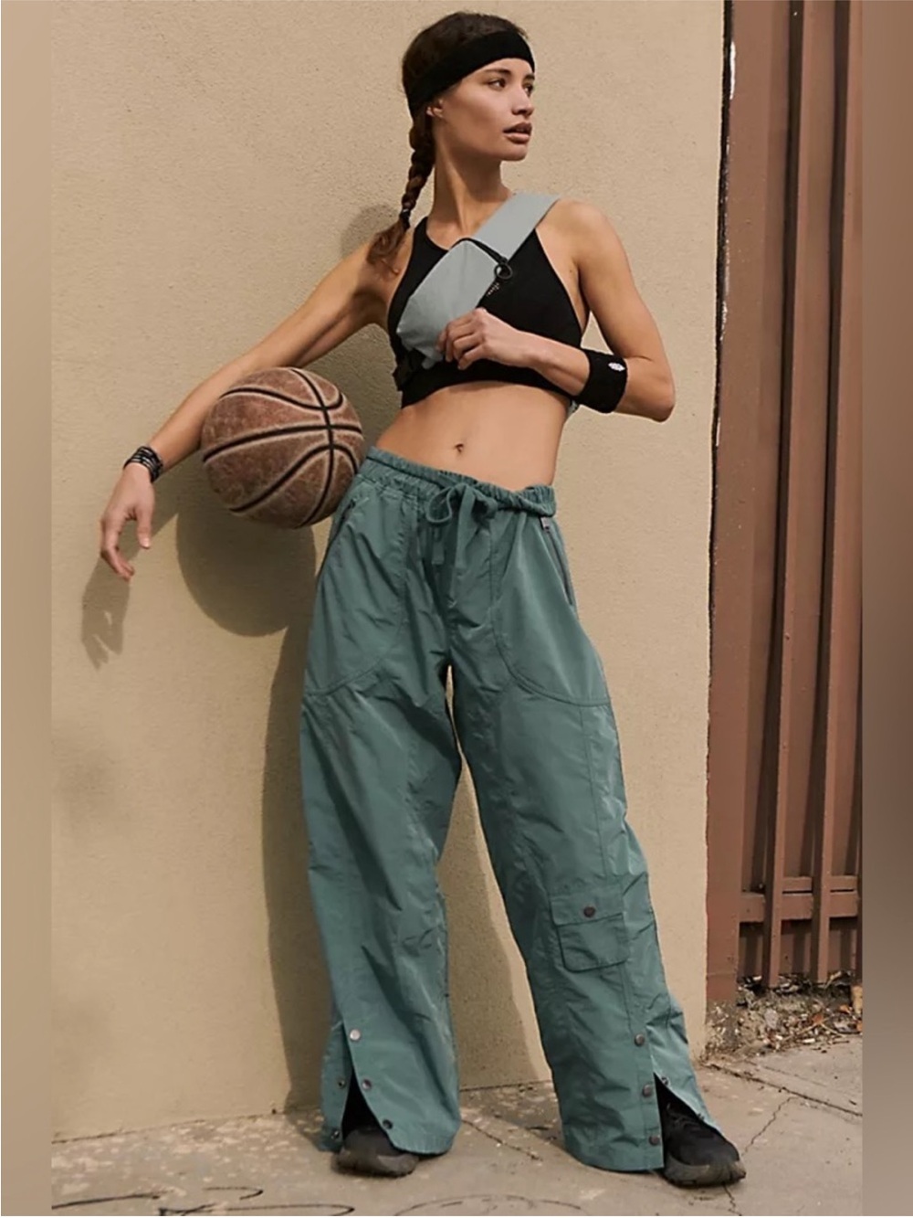 Women's Free People Movement Track Pants Size S Green